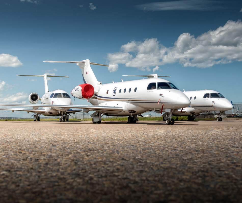 Three AirSprint Embraer Legacy 450 Poised And Ready