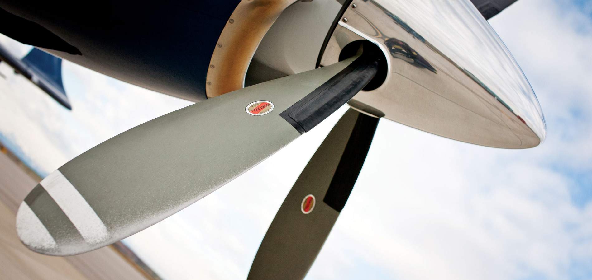 PC-12 First Fractionally Sold Jet Close Up Propeller