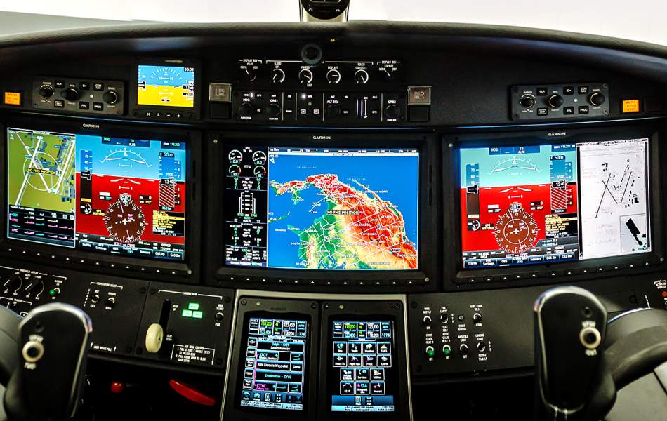 AirSprint Citation CJ3+ Flight Deck View