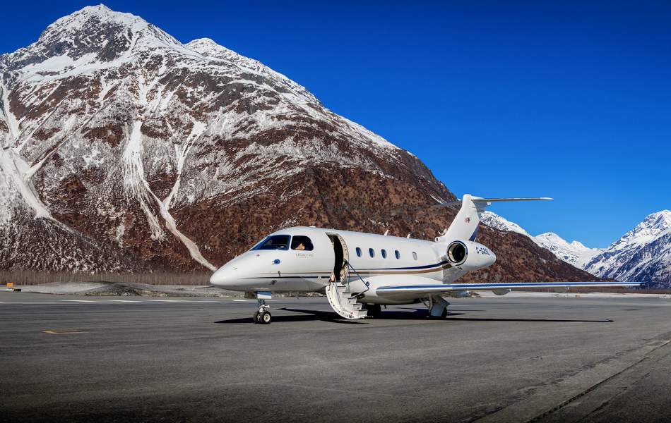 AirSprint Legacy 450 plane in Alaska