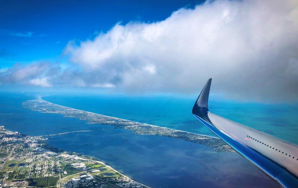 Praetor 500 | Birds eye view of the Florida coast on-board the Praetor 500