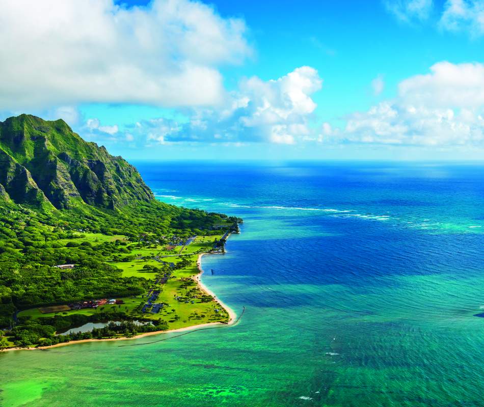 AerialView of Kuoloa Point and Chinamans Hat iStock 610956678