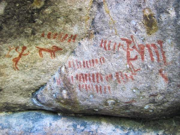 Pictographs at the Middle Fork of the Salmon River | AirSprint Private Aviation